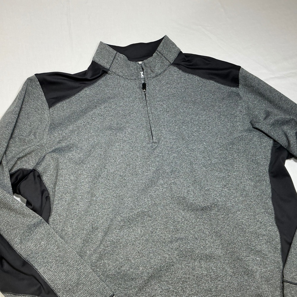 Cutter‎ & Buck Half Zip Pullover Athletic Gray Black XL